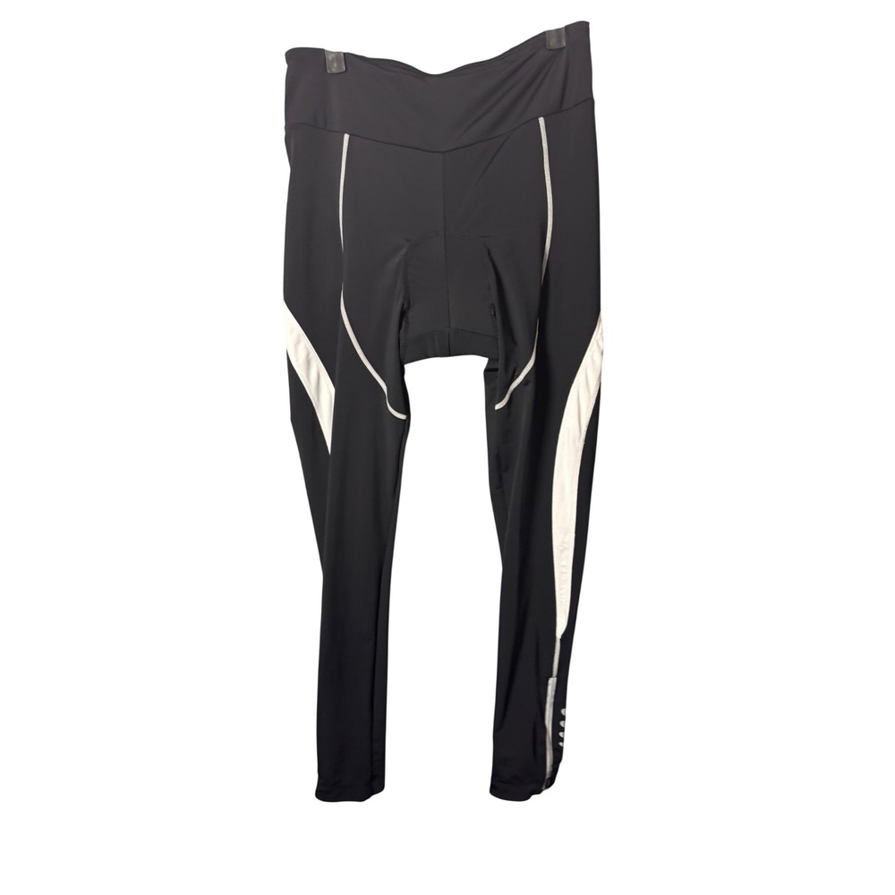 SPOEAR Womens Cycling Pants Large Black Padded Reflective Athletic Biking